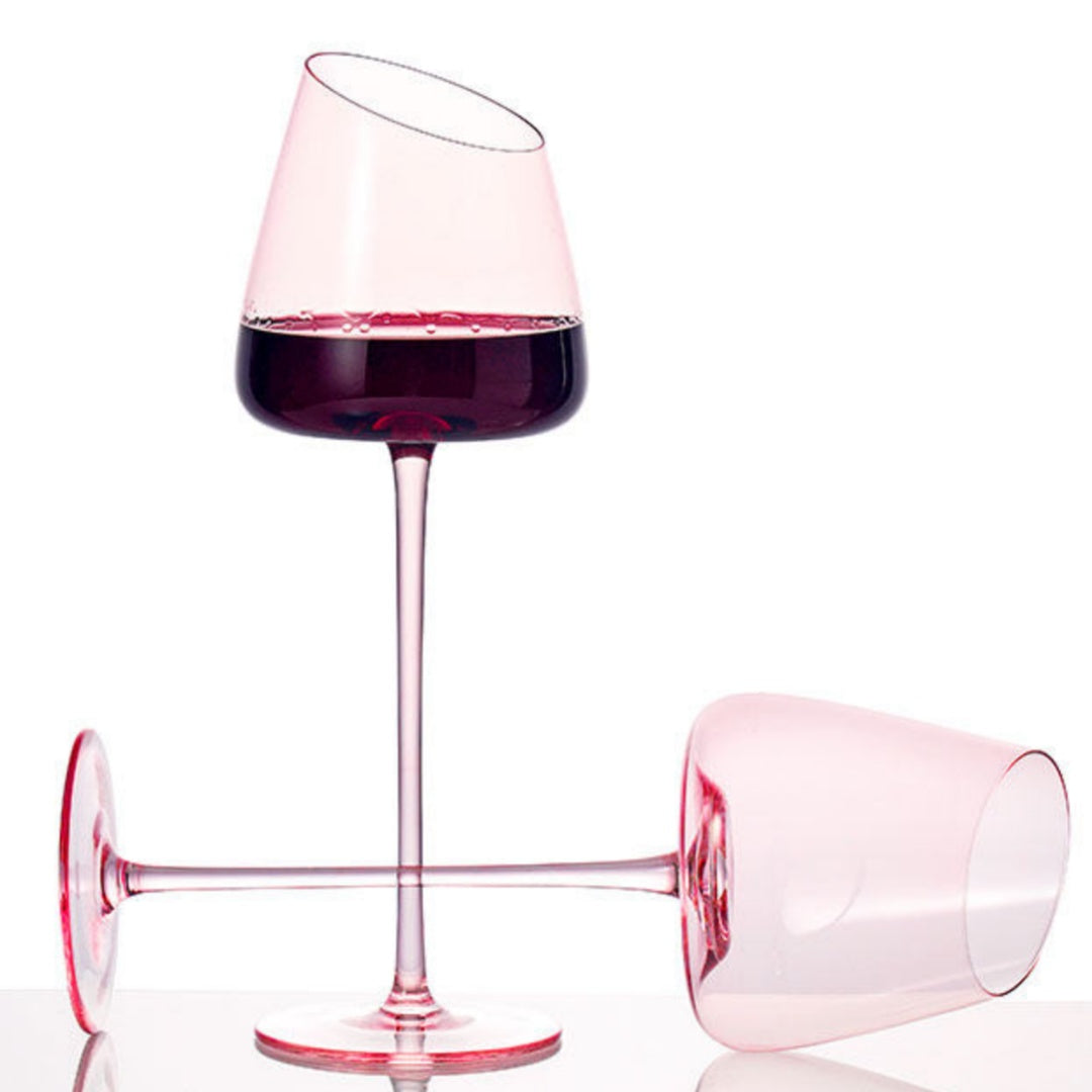 Angled Rim Red Wine Glass Gift Set