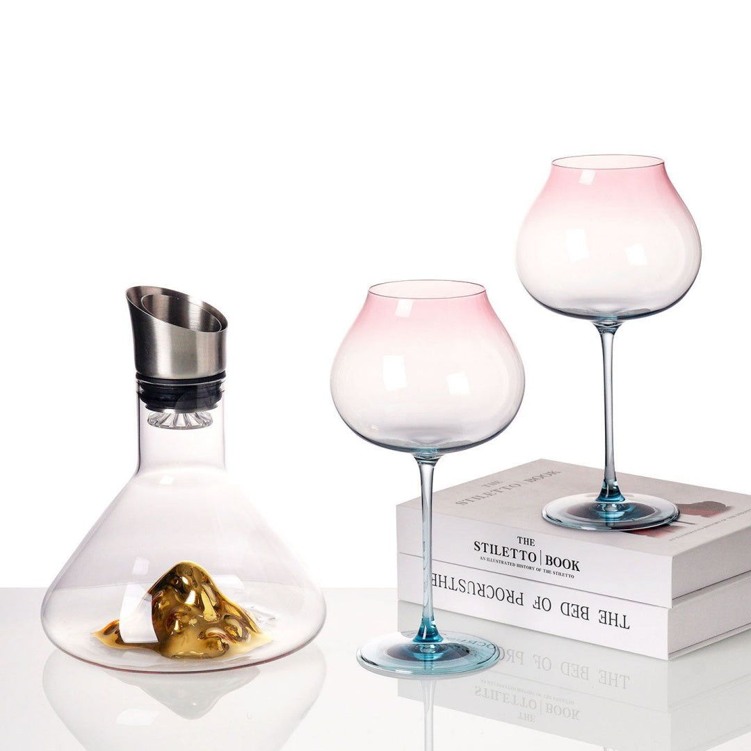 Wine Decanter & Glass Gift Set